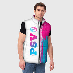 Мужской жилет PSV neon gradient style по-вертикали, цвет: 3D-черный — фото 2