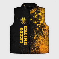 Мужской жилет Leeds United - gold gradient по-вертикали