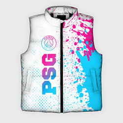 Мужской жилет PSG neon gradient style по-вертикали