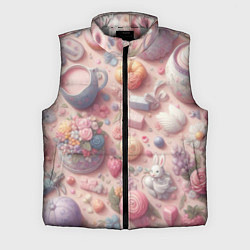 Мужской жилет Акварельный фон в пастельных тонах