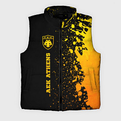 Мужской жилет AEK Athens - gold gradient по-вертикали