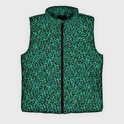 Мужской жилет Пёстрый чёрно-сине-зелёный