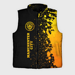 Мужской жилет Manchester City - gold gradient по-вертикали