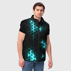 Мужской жилет Дед спейс - текстура нанокостюма, цвет: 3D-черный — фото 2