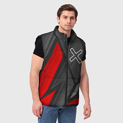 Мужской жилет A Silent Voice red lines, цвет: 3D-черный — фото 2