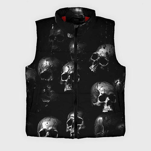 Мужской жилет Черепа с подтеками / 3D-Красный – фото 1
