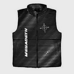 Мужской жилет Megadeth metal rock lines, цвет: 3D-черный