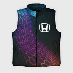 Мужской жилет Honda neon hexagon, цвет: 3D-черный