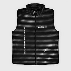 Мужской жилет Counter Strike 2 metal game lines, цвет: 3D-черный