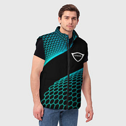 Мужской жилет Genesis electro hexagon, цвет: 3D-черный — фото 2