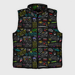 Мужской жилет Rap hip hop, цвет: 3D-черный