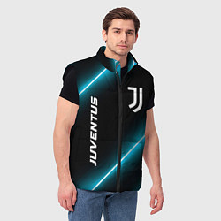 Мужской жилет Juventus неоновые лампы, цвет: 3D-черный — фото 2