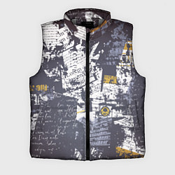 Мужской жилет Газетная страничка