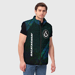 Мужской жилет Galatasaray glitch blue, цвет: 3D-черный — фото 2