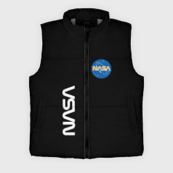 Мужской жилет NASA logo usa space, цвет: 3D-светло-серый