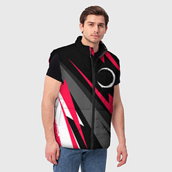 Мужской жилет Demon Slayer electro lines, цвет: 3D-черный — фото 2