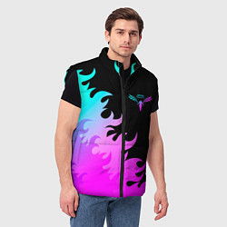 Мужской жилет Tokyo Revengers неоновый огонь, цвет: 3D-черный — фото 2