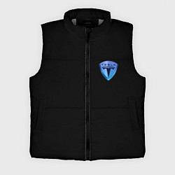 Мужской жилет Tesla logo neon