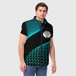 Мужской жилет Daewoo electro hexagon, цвет: 3D-черный — фото 2