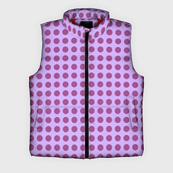 Мужской жилет Сиреневый паттерн в горошек, цвет: 3D-красный