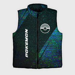 Мужской жилет Pokemon glitch blue, цвет: 3D-черный