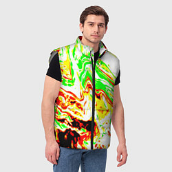 Мужской жилет Кислотные краски, цвет: 3D-светло-серый — фото 2