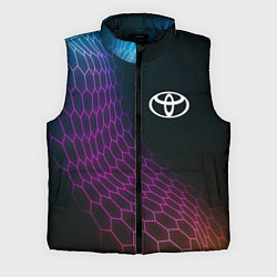 Мужской жилет Toyota neon hexagon, цвет: 3D-черный