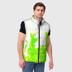 Мужской жилет Кислотный огонь, цвет: 3D-черный — фото 2