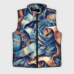 Мужской жилет Джинсовая рванина - модный тренд, цвет: 3D-черный