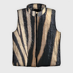 Мужской жилет Мех зебры, цвет: 3D-светло-серый