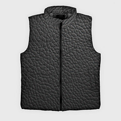 Мужской жилет Кожа черная