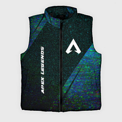 Мужской жилет Apex Legends glitch blue, цвет: 3D-черный