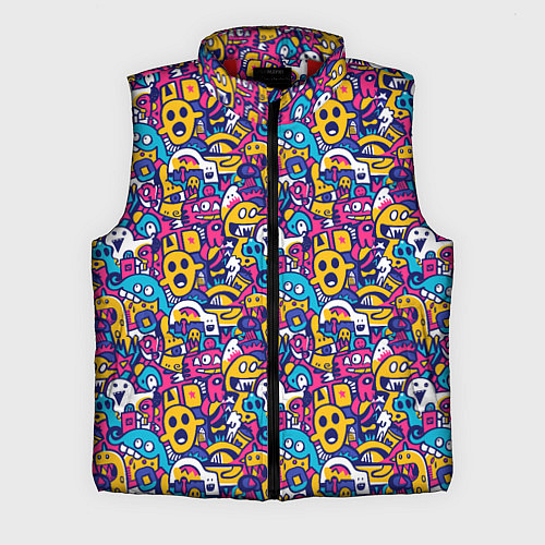 Мужской жилет Привидения весёлые / 3D-Красный – фото 1