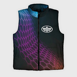 Мужской жилет FAW neon hexagon, цвет: 3D-черный