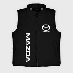 Мужской жилет Mazda white logo, цвет: 3D-светло-серый