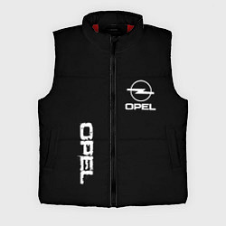 Мужской жилет Opel white logo, цвет: 3D-красный