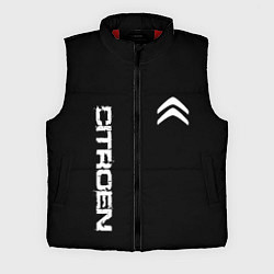 Мужской жилет Citroen logo white, цвет: 3D-красный