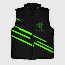 Мужской жилет Razer line green, цвет: 3D-светло-серый