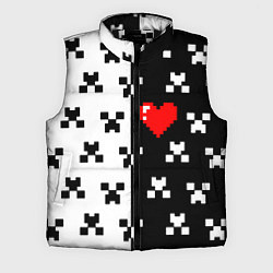 Мужской жилет Minecraft pattern love