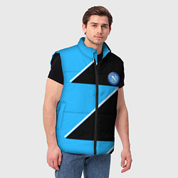 Мужской жилет Napoli fc geometry blue, цвет: 3D-черный — фото 2