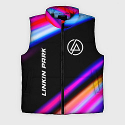 Мужской жилет Linkin Park neon rock lights, цвет: 3D-черный
