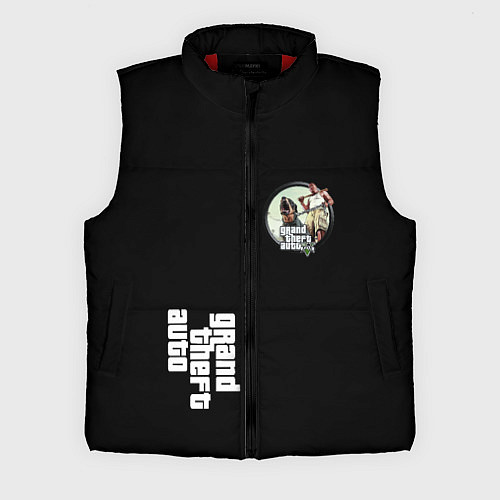 Мужской жилет GTA 5 logo / 3D-Красный – фото 1