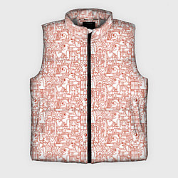 Мужской жилет Дудл мужчина дарит сердце