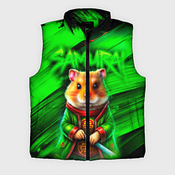 Мужской жилет Хомячок самурай, цвет: 3D-черный