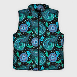 Мужской жилет Яркий цветной орнамент, цвет: 3D-светло-серый