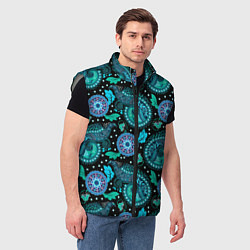 Мужской жилет Яркий цветной орнамент, цвет: 3D-светло-серый — фото 2