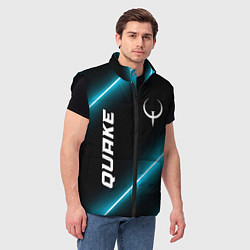 Мужской жилет Quake неоновые лампы, цвет: 3D-черный — фото 2