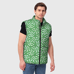 Мужской жилет Мозаика на зеленом, цвет: 3D-черный — фото 2
