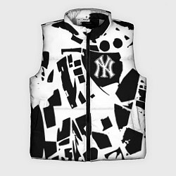 Мужской жилет New York yankees - abstraction, цвет: 3D-светло-серый