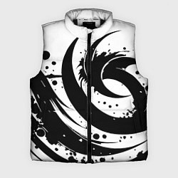 Мужской жилет Ai art black and white abstraction